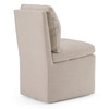 Adrian - Modern Beige Fabric Dining Chair w/ Castor Wheels / VGKK-KF-Y1066-BGE