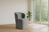 Souza - Modern Grey Fabric Swivel Dining Chair / VGKK-KF.Y1256-GRY
