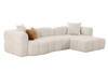 Freya - Modern Beige Fabric Sectional w/ Console / VGOD-RD-047-BGE