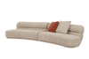 Knight - Modern Beige Fabric Curved Sectional / VGOD-ZW-24021-BGE