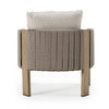 Salvora - Outdoor Beige Fabric & Grey Rope Chair / VGVK-WT275-1U-BGE