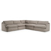 Chantry - Modern Grey Sand Fabric Sectional Sofa / VGKK-KF.8592-SECT-SAND