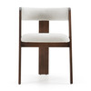 Washington - Modern Off-White Fabric + Brown Oak Dining Chair (Set of 2) / VGME121259-OFFBRN-DC-1