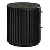 Fields - Modern Black Acacia Nightstand / VGWD-VGD2-BST02-BLK