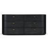 Fields - Modern Black Acacia Dresser / VGWD-VGD2-DR06-BLK