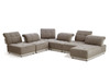 Ekron - Modern Brown & Beige Fabric Modular Sectional Sofa / VGMB-MB-1881-BRN