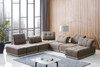 Ekron - Modern Brown & Beige Fabric Modular Sectional Sofa / VGMB-MB-1881-BRN