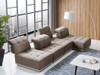 Ekron - Modern Brown & Beige Fabric Modular Sectional Sofa / VGMB-MB-1881-BRN