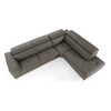 Viola - Italian Contemporary Grey Leather Right Facing Sectional Sofa / VGDTVIOLA-KIM-FUME-RAF-SECT