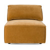 Gene - Modern Ochre Fabric Modular Armless Sectional Seat / VGSX-F6062-CHR-OCHRE
