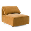 Gene - Modern Ochre Fabric Modular Armless Sectional Seat / VGSX-F6062-CHR-OCHRE