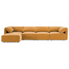 Gene - Modern Ochre Fabric 5-Piece Modular Sectional Sofa / VGSX-F6062-5PC-OCHRE