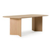 Masuda - Modern Natural Ash Rectangular Dining Table / VGOD-LZ-398DT