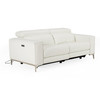 Chignik - Modern White Leather Sofa w/ 2 Recliners / VGMB-MB-R318-P2-WHT