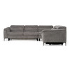 Coffman - Modern Grey Fabric Sectional Sofa w/ Sofa Bed + Recliner / VGMB-MB-R351-GRY