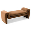 Bentley - Modern Brown Velvet Bench / VGAH-AG146-OT-BRN