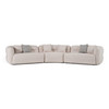 Nomad - Modern Off-White Fabric Curved Sectional Sofa / VGAH-FL12-OFF