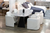 Colbert - Modern Black & White Marble Dining Table / VGNR-NI90065