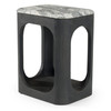 Marco - Modern Black & White Granite End Table / VGNR-NI90023