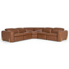 Conrad - Modern Brown Leather Sectional Sofa with 3 Recliners / VGKV-KM.856-BRN