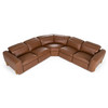 Conrad - Modern Brown Leather Sectional Sofa with 3 Recliners / VGKV-KM.856-BRN