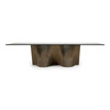 Byer - Modern Glass + Grey Ash Dining Table / VGCS-DT-21004-GRY