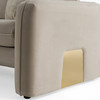 Gaston - Modern Taupe Velvet Sofa / VGAH-AG1648-3-TPE