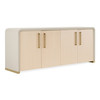 Florence - Modern Beige Leatherette + Gold Buffet / VGVC-G2410-BGE