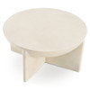 Elsa - Modern Oyster Concrete Round Coffee Table / VGGR-615480-OYS