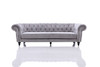 Alexandrina Grey Tufted Velvet Sofa / VG2T0892-SOFA-GRY
