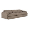 Ambler - Modern Brown Fabric Sofa w/ 2 Power Recliners / VGKV-KM.6629-SOFA-EARTH