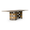 Falzone - Modern Ceramic + Wood Dining Table / VGVC-T2573