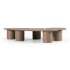 Connie - Modern White Oak Nesting Coffee Table Set / VGOD-LZ-370C-SET