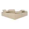 Nizza - Modern Oyster Leather Sectional + Recliners / VGDT-NIZZA-OYS