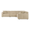 Nizza - Modern Oyster Leather Sectional + Recliners / VGDT-NIZZA-OYS