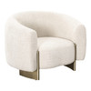 Thrive - Modern Beige Fabric + Antique Brass Accent Chair / VGFA-SF2012-2
