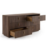 Roma - Modern Walnut + Gold Dresser / VGAN-ROMA-DRS-WAL