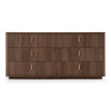 Roma - Modern Walnut + Gold Dresser / VGAN-ROMA-DRS-WAL