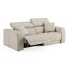 Dalton - Modern Italian Light Grey Leather 3-Seat Sofa + 2 Recliners / VGDT-DALTON-3S-LTGRY