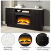 Jaramillo Server w/Natural Marble Top & Fireplace / DN02718