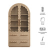 Rory 76 Inch Arched Kitchen Pantry Display Cabinet by Modway / EEI-7589