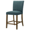 Paxton Upholstered Counter Height Dining Chair Teal Blue (Set of 2) / CS-122179TLB