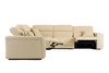 Dalton - Modern Italian Cream Leather Sectional + Recliners / VGCCDALTON-WHT2-SECT