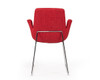 Altair Mid-Century Red Fabric Dining Chair / VGOBTY100-F-RED
