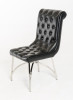 Silvie Modern Black Leatherette Dining Chair / VGVCB8351-BLK