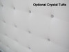Lyrica - White Leatherette With Crystals Bed / VGKCLYRICAWHT-CRY