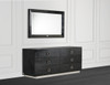 Victoria Modern Black Crocodile Dresser / VGUNAW421-159-BLK