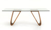 Draper Mid-Century Walnut & Glass Dining Table / VGCSDT-1498-GLS