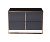 Cartier Modern Black & Rosegold Nightstand / VGVC-A002-N