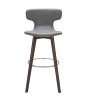 Zach Mid-Century Dark Grey Eco-Leather Bar Stool / VGKKY1252-DKGRY